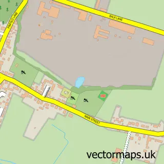 Street map sample of Pollington, East Riding of Yorkshire