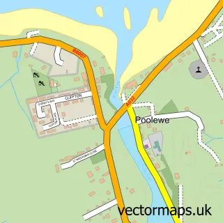 Street map sample of Poolewe, Ross and Cromarty