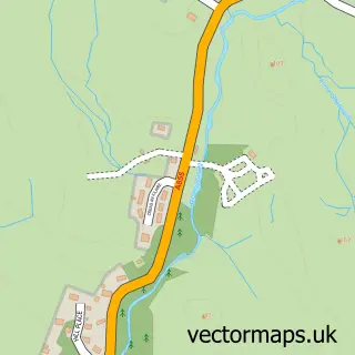 Street map sample of Port Failthe, Ross and Cromarty