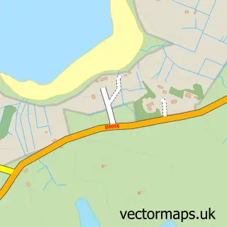 Street map sample of Port Henderson, Ross and Cromarty