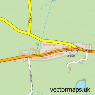Street map sample of Portfield Gate, Dyfed