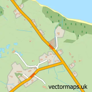 Street map sample of Portnalong, Ross and Cromarty