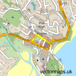 Street map sample of Portree, Ross and Cromarty