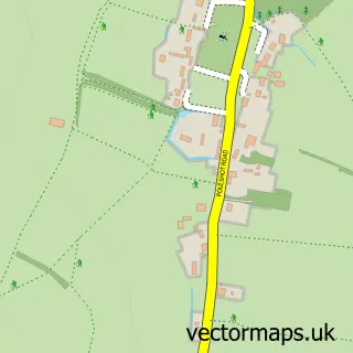 Street map sample of Poulshot, Wiltshire