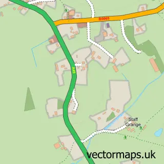 Street map sample of Prees Green, Shropshire
