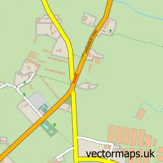 Street map sample of Prees Lower Heath, Shropshire