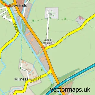 Street map sample of Preston Patrick, Cumbria