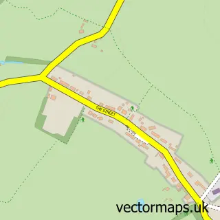 Street map sample of Preston St. Mary, Suffolk