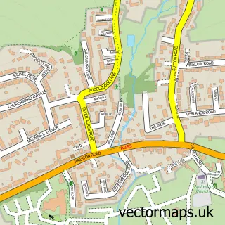 Street map sample of Preston, Dorset