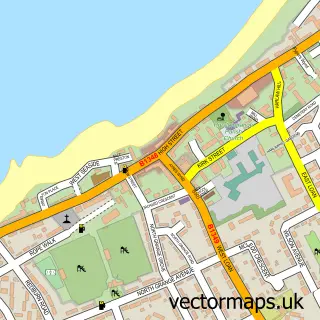 Street map sample of Prestonpans, East Lothian
