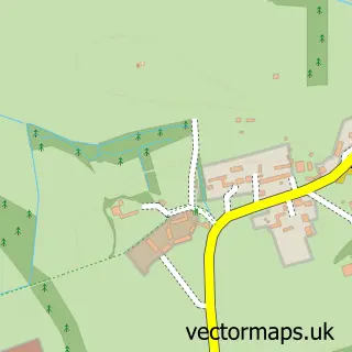 Street map sample of Prestwick, Northumberland