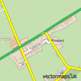 Street map sample of Prospect, Cumbria