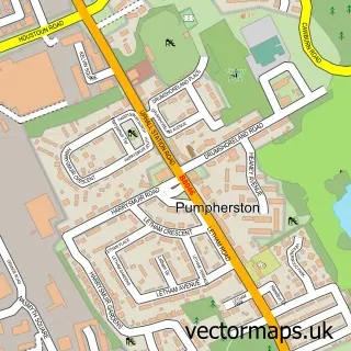 Street map sample of Pumpherston, West Lothian