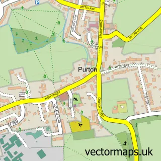 Street map sample of Purton, Wiltshire