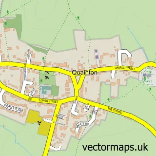 Street map sample of Quainton, Buckinghamshire