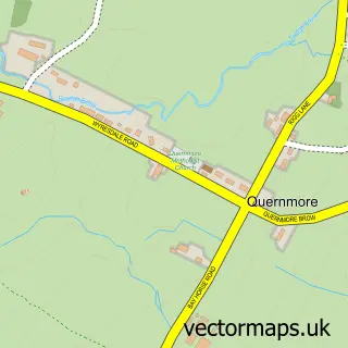 Street map sample of Quernmore, Lancashire