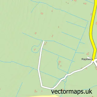 Street map sample of Rackwick, Orkney