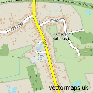 Street map sample of Ramsden Bellhouse, Essex