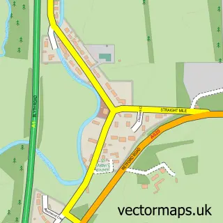 Street map sample of Ranby, Nottinghamshire