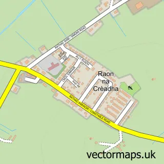 Street map sample of Raon na Crèadha, Western Isles