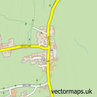 Street map sample of Rathmell, North Yorkshire