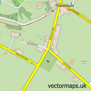 Street map sample of Ravenscar, North Yorkshire