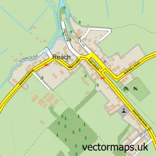 Street map sample of Reach, Cambridgeshire