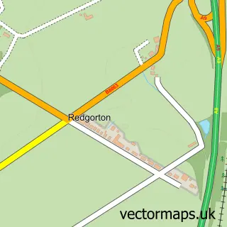 Street map sample of Redgorton, Perth and Kinross