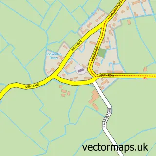 Street map sample of Redwick, Gwent
