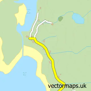 Street map sample of Reiff, Ross and Cromarty