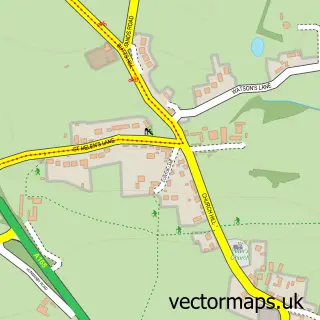 Street map sample of Reighton, North Yorkshire