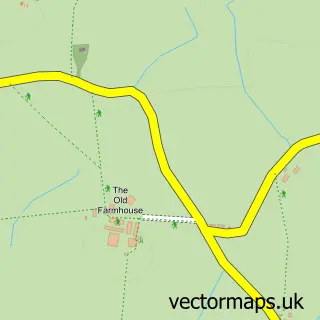 Street map sample of Rhosbeirio, Gwynedd