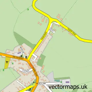 Street map sample of Ridgewell, Essex