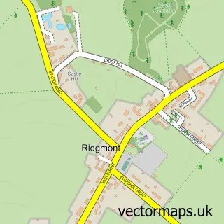 Street map sample of Ridgmont, Bedfordshire