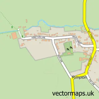 Street map sample of Rimpton, Somerset