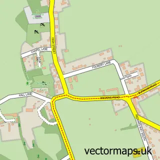 Street map sample of Ringstead, Norfolk