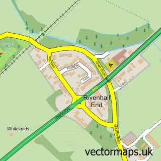 Street map sample of Rivenhall End, Essex