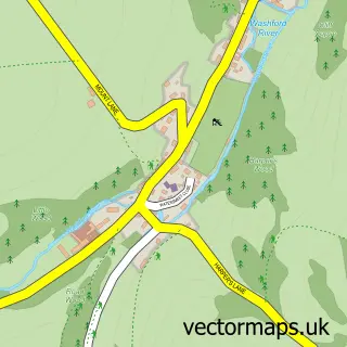 Street map sample of Roadwater, Somerset