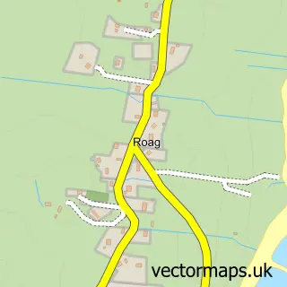Street map sample of Roag, Ross and Cromarty