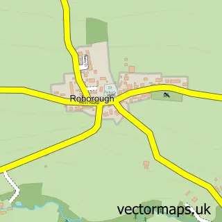 Street map sample of Roborough, Devon