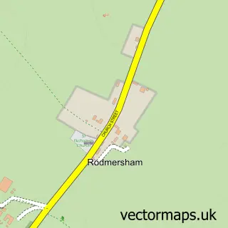 Street map sample of Rodmersham, Kent