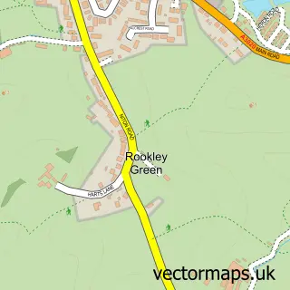 Street map sample of Rookley Green, Isle of Wight