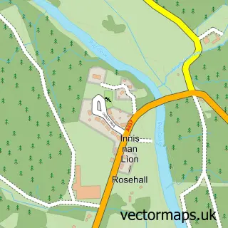 Street map sample of Rosehall, Sutherland