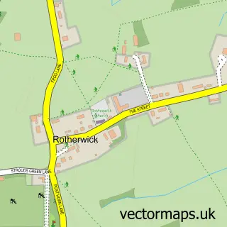 Street map sample of Rotherwick, Hampshire