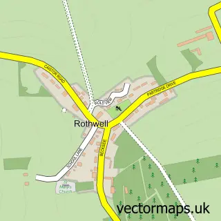 Street map sample of Rothwell, Lincolnshire