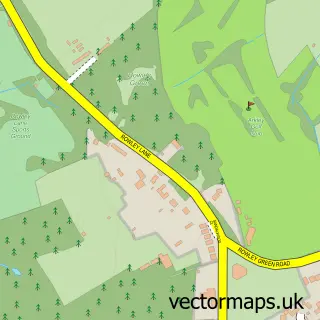 Street map sample of Rowley Green, Greater London