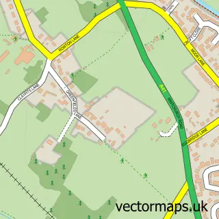 Street map sample of Rowton, Cheshire