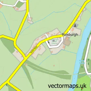 Street map sample of Roxburgh, Roxburgh, Ettrick and Lauderdale