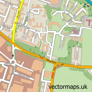 Street map sample of Royal British Legion Village, Kent
