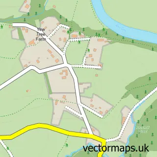 Street map sample of Ruckhall, Herefordshire